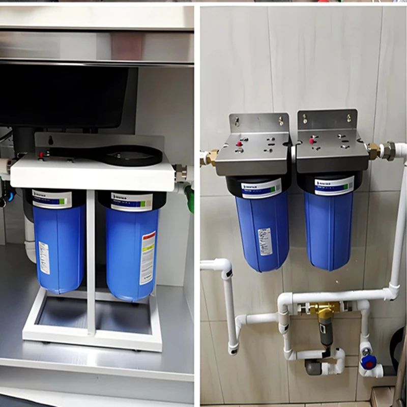30 inch filter housing installation example in coffee shop